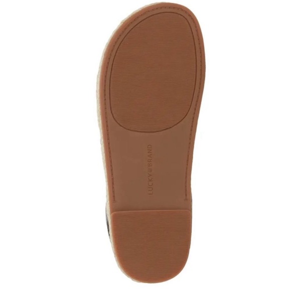 🆕️ New Lucky Brand Darli Slingback Sandal, Size 6.5 Dusty Sand Leather - Picture 4 of 9